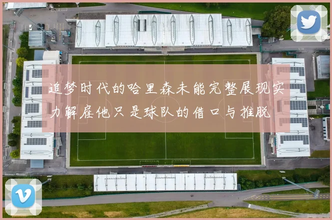 追梦时代的哈里森未能完整展现实力解雇他只是球队的借口与推脱